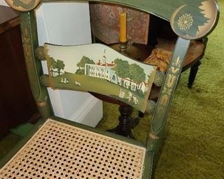 George Washinton's Mount Vernon Handpainted Chair By Hitchcocks Ville Furniture