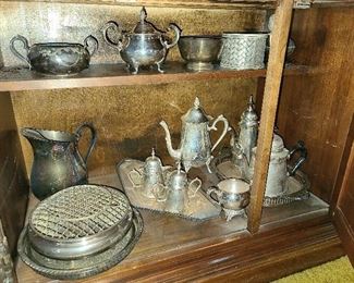 Assorted Silver Plated Servingware 