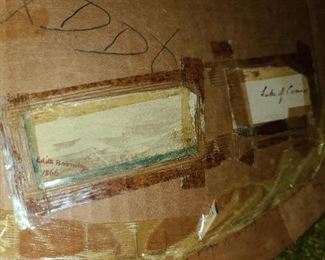 Antique Watercolor Painting (Signed And Dated 1866) 