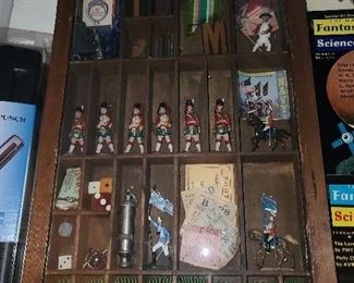 Shadowbox Display W/ Soldier Figures 