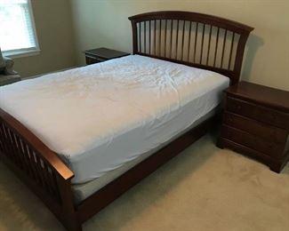 Two Bedside Tables and King Bed Frame