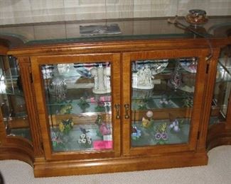 long curio cabinet   BUY IT NOW $ 145.00
