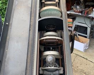#45 Vintage theater lighting/spotlight on stand $75.00