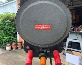 #45 Vintage theater lighting/spotlight on stand $75.00