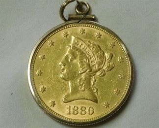1880 Ten Dollar Gold Piece