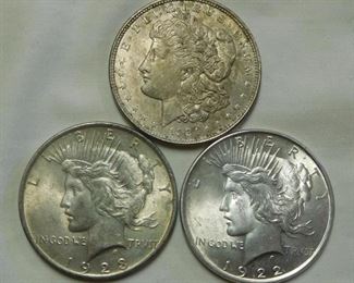 Morgan and Peace Dollars