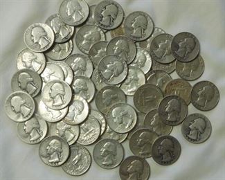 51 Washington Silver Quarters