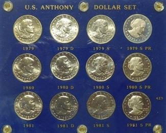 U.S. Anthony Dollar Set