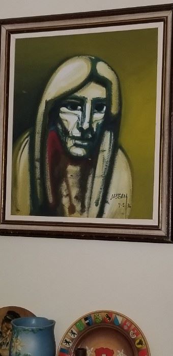 Brazilian Artist Albery signed a dated 1986
Lots of infirmation on  Google
THIS IS AN APPT ONLY SALE DUE TO CITY RESTRICTIONS..  Text 626 676 4202  for Appt. Thanks
MUST  wear a  MASK AND SD ENFORCED 
This is a huge sale stillunloading 
