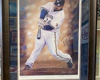 Framed print of Prince Fielder. Approx. 31 x 41 inches. NOW $50 