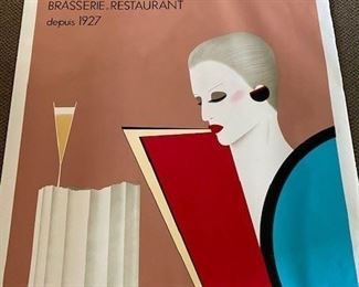 La Coupole poster on paper. 43 x 58 inches, unframed. NOW $75 