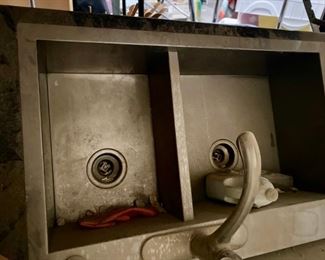 Super Large Stainless Steel Sink. Just polish it up and use it in your home. $35