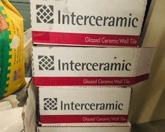 White Glazed Ceramic Subway Tiles. $30 a box