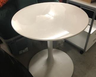 Round white 36 x 36 table. Solid. $80