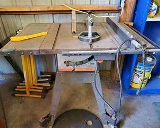 Sears Craftsman 10 Inch Table Saw with Stand. Tested and Working