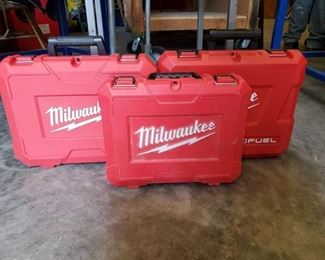 3 Empty Milwakee Power Tool Cases