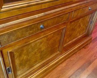 Lot 1501 Asking $4,250.00 Ethan Allen Townhouse China Hutch/Cabinet