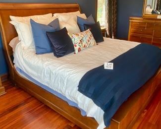 Lot 1515A Asking $800.00. Tom's Price Bed by Virginia Sterling Co. Lot 1515B. Asking $900.00. Penny Mustard King "Moscato" Mattress and 2 Twin XL Flexsteel Box Springs. Incredibly comfortable. Bedding not included