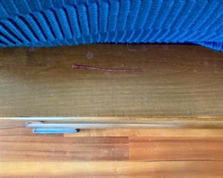 Lot 1515A Asking $800.00 Some Minor Scratches on Footboard. Scratch that is highlighted on footboard.