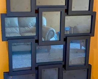 Lot 1531 $24.00 Black Collage Frame with Room for 12 Photos and Hangers on Back. 17.5" W x 23.5" H