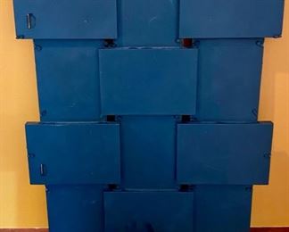 Lot 1531 $24.00 Black Collage Frame with Room for 12 Photos and Hangers on Back. 17.5" W x 23.5" H