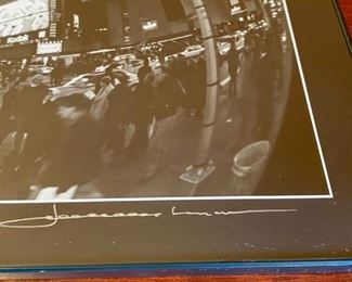 Lot 1533 $30.00 2 Piece Lot. "Love You to the Moon and Back" 8 Clip Photo Board and Black & White Panoramic Photo of Times Square in NYC.