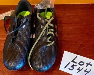 Lot 1544. $20.00. Like-New Pair of Under Armor Cleats USA Size 6 Euro Size 38.5. Our clients' daughter did play soccer for a Big 10 Team, so they picked her cleats wisely!
