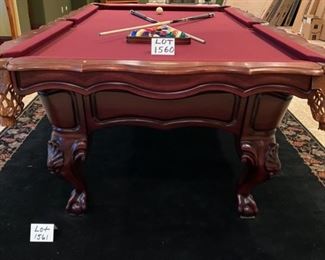 Lot 1560 Asking $995.00 Peter Vitalie Co. "Gore Gulch Select" Premier Pool Table,