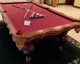 Lot 1560 Asking $995.00 Peter Vitalie Co. "Gore Gulch Select" Premier Pool Table,