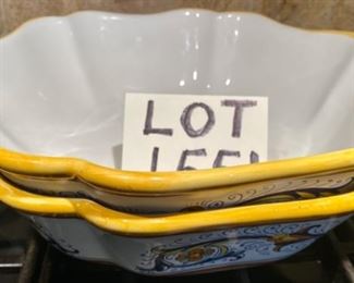 Lot 1551 $50.00 Sur La Table two Large Deruta Pottery Serving Bowls - perfect for Pasta or Salads. Retails $49.99 each