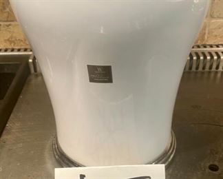 Lot 1583 $16.00 Wamsutta "The Palace" Collection Bathroom Waste Basket, Porcelain & nice