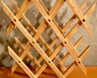 Lot 1593 $10.00. Wooden Foldable Wine Rack