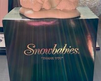 Lot 1597 $18.00. Dept. 56 Snow Babies. "Thank You" in Box