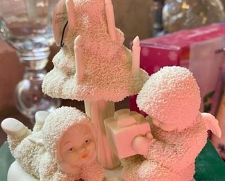 Lot 1597 $18.00. Dept. 56 Snow Babies. "Thank You" in Box