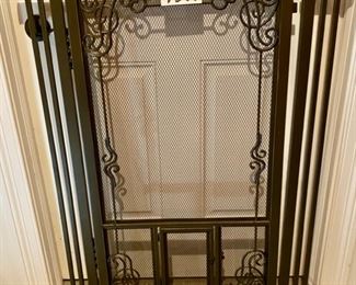 Lot 1599 $90.00. FrontGate Dual Door Mesh Pet Gate. 42" H Tension Mount. Crafted with Fine Mesh Panels, Steel Frame, Auto Close. Fits Doorway 33.5" - 37.5". FrontGate Price is $159.20. Yes we have 2.