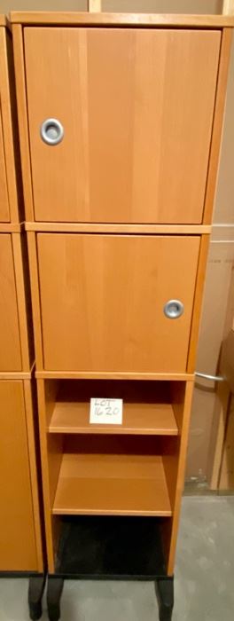 Lot 1620 $75.00. Ikea EFFEKTN Storage and Open Shelf Unit - 2 Shelves, 2 Cabinet Doors 69" H x 33" W x 16.5" D.