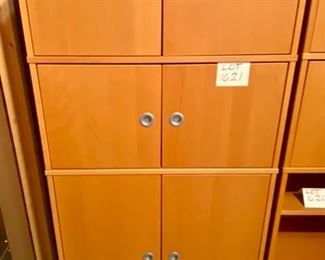 Lot 1621 $150.00 Ikea EFFEKTIV 11501 Storage and Organizer - 6 Doors, 2 Shelves. 69" H x 33" w, x 16.5" D.