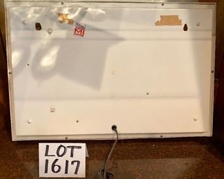 Lot 1617. Asking $75.00. Vintage Olympia Gold Light Beer Sign. Lights Up Great! 20.5" W x 13.5 H x 4" D. Perfect addition to your bar or Man Cave! Now that you've seen every square inch of it, go ahead and buy it! :-)