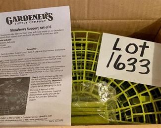 Lot 1633 Asking $20. Outdoor Strawberry Supports - 2 Sets of 6 in each box originally $18.95 ea.