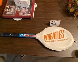 Lot 1637. Asking $22.00. Vintage Chris Evert Wooden Tennis Racket by Wilson, American Star - use for decor or nostalgia - great for hanging on the wall - see further photos!