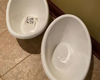 Lot 1634. $30. Two White Plastic Beverage/Wine Tubs