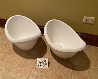 Lot 1634. $30. Two White Plastic Beverage/Wine Tubs