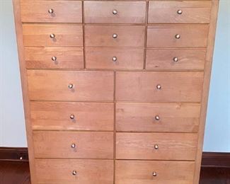 Lot 1642. $475. Stanley Furniture Tall Boy, 11 Drawers Nice Condition 58" H x 59.5" W x 18" D