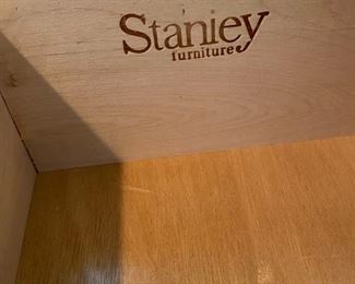Lot 1645. $475. Stanley Dresser with 7 Drawers and Matching Mirror. 66" L x 19" D x 34" H