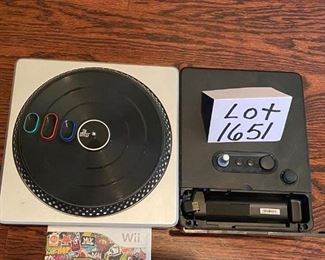 Lot 1651. $30. Wii DJ Hero TurnTable and Wii DJ Hero Game.