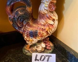 Lot 1663. $35.00 Large Porcelain Rooster