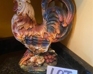 Lot 1663. $35.00 Large Porcelain Rooster