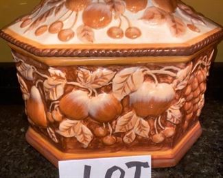 Lot 1668. $30. Pamela Gladding Lidded Canister