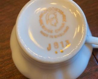Lot 1682 Asking $25. Jason Bone china cup & saucer, Regal Manor Bone China teapot with Gold Trim