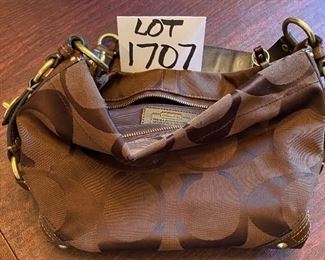 Lot 1707 $55.00. Brown Coach Wallet and very nice Coach shoulder bag